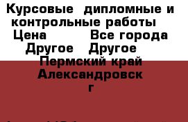 Курсовые, дипломные и контрольные работы! › Цена ­ 100 - Все города Другое » Другое   . Пермский край,Александровск г.